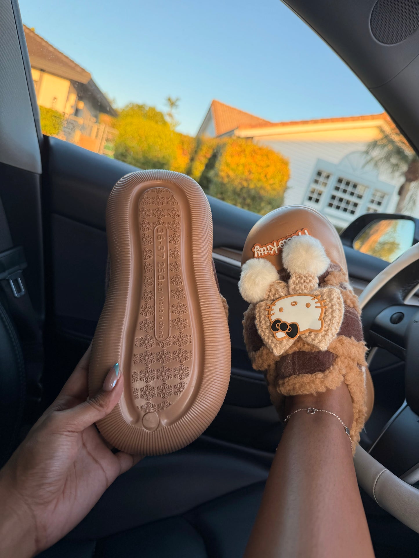 Hello Kitty Cozy Knitted Clogs