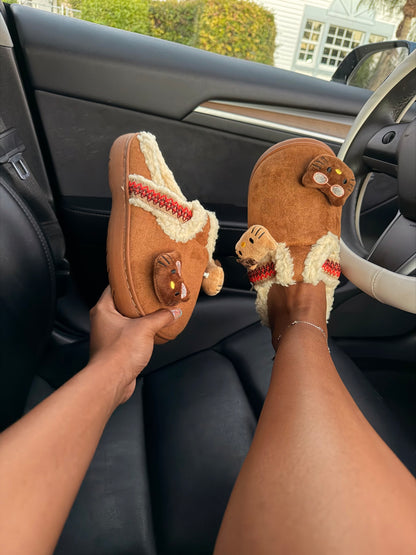 Cozy Kitty Rustic Slippers