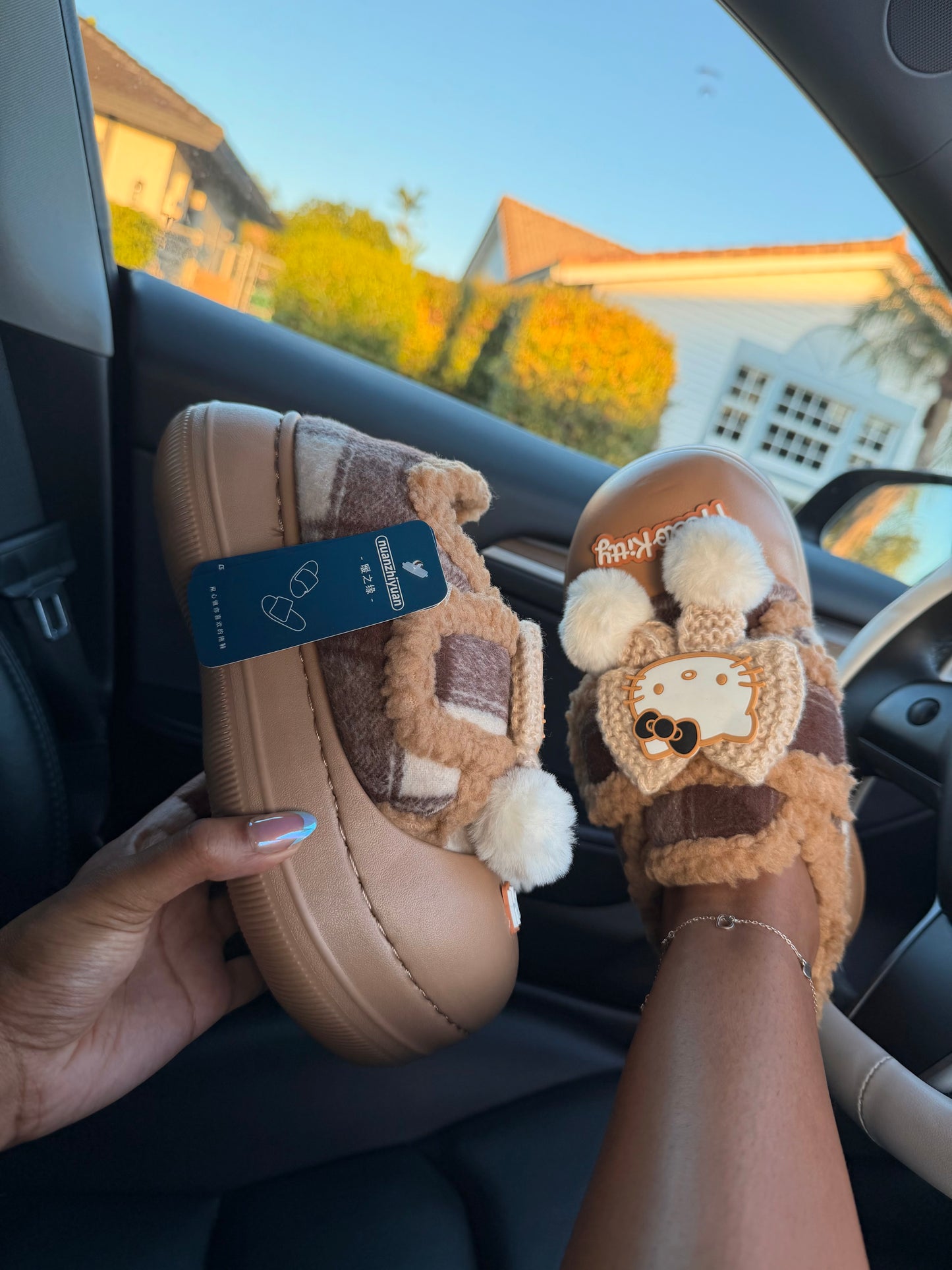 Hello Kitty Cozy Knitted Clogs