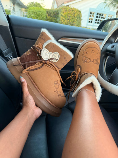 Cozy Kitty Winter Boots