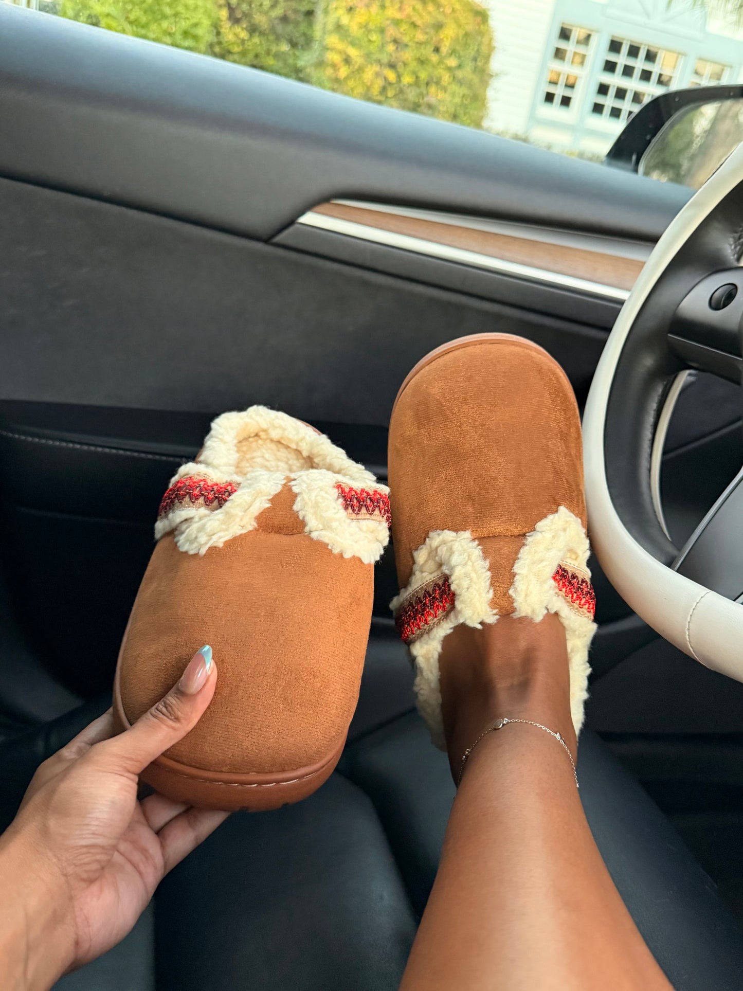 Rustic Winter Cozy Slippers