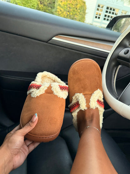 Rustic Winter Cozy Slippers