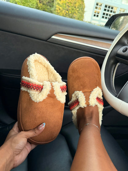 Rustic Winter Cozy Slippers