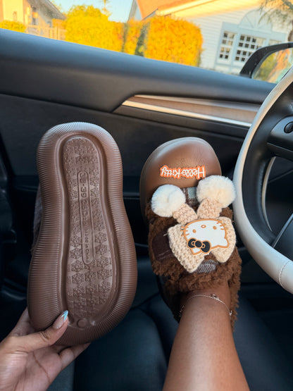 Hello Kitty Cozy Knitted Clogs