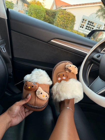Cozy Kitty Plush Slippers