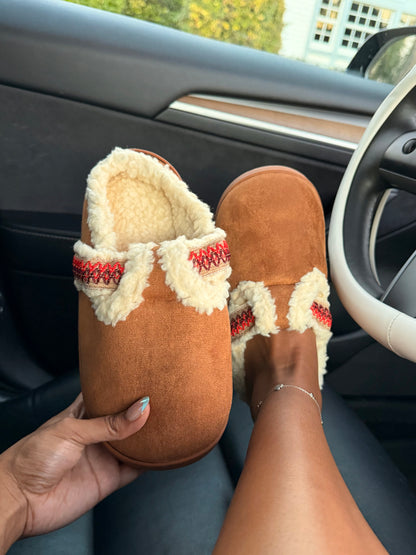 Rustic Winter Cozy Slippers