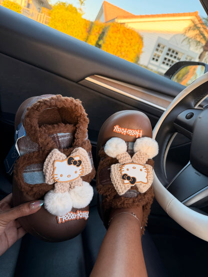 Hello Kitty Cozy Knitted Clogs