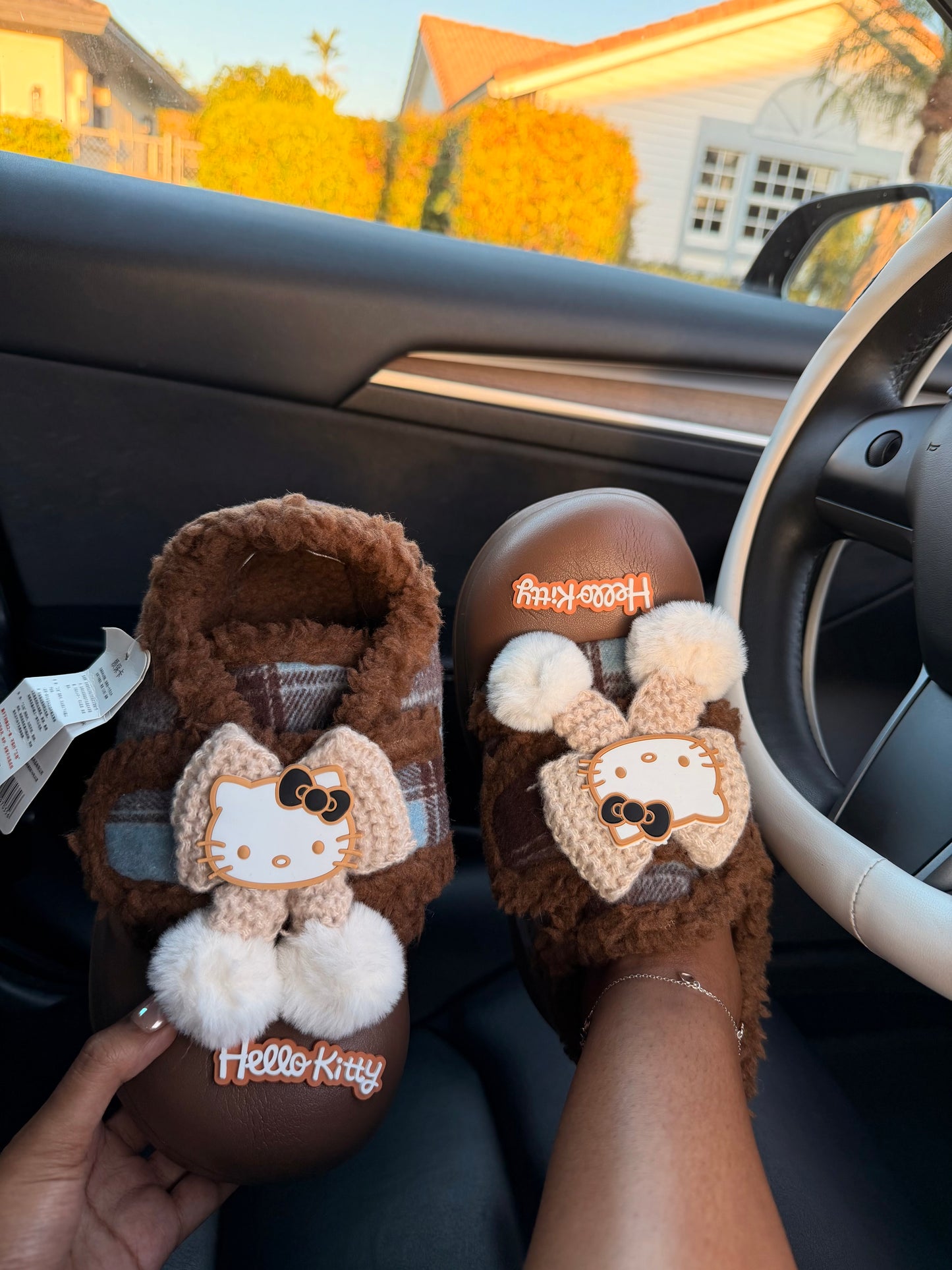 Hello Kitty Cozy Knitted Clogs