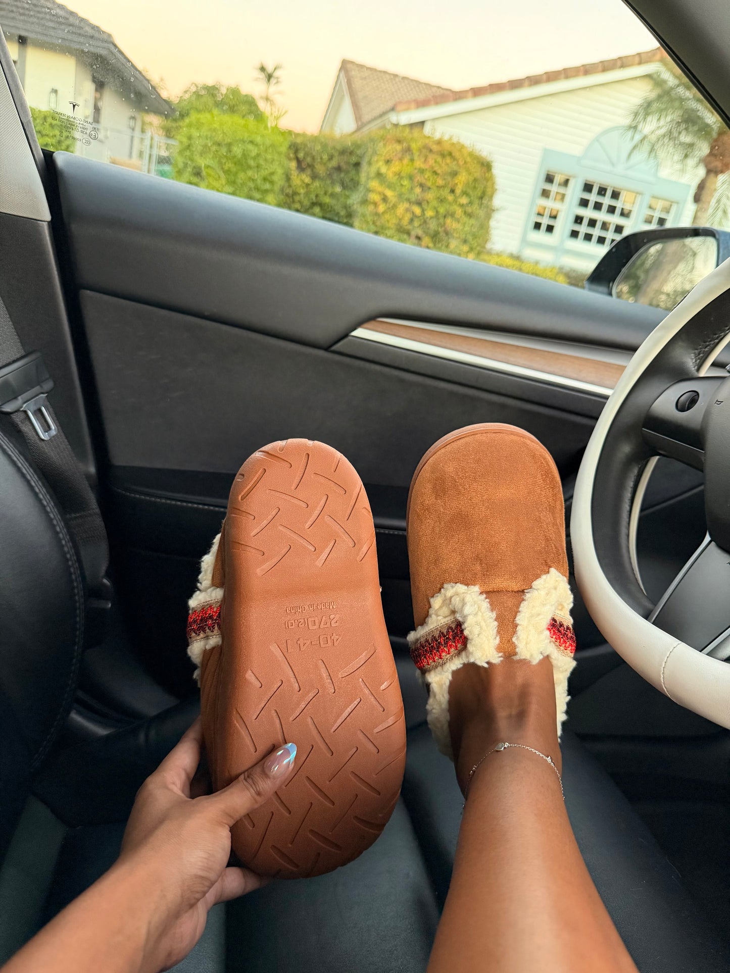 Rustic Winter Cozy Slippers